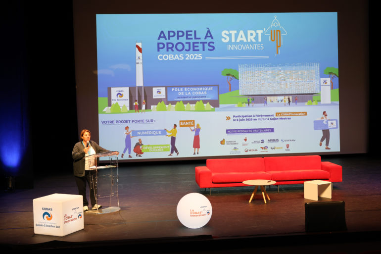 Marie-Hélène-des-Esgaulx, la présidente de la COBAS s’est dite « ravie de cet événement qui célèbre l’innovation, la créativité, et l’audace, avec des start-up qui incarnent l’esprit d’initiative et de persévérance qui fait avancer notre société. ©JC Lauchas