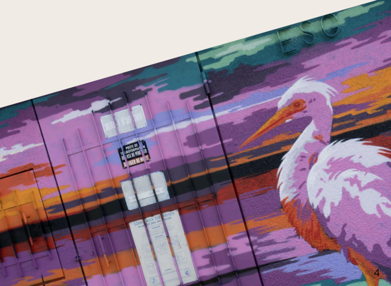 Cette année le street-art est de retour du 2 au 7 juin avec la présence de dix artistes qui interviendront pendant une semaine. ©Ville d'Arès