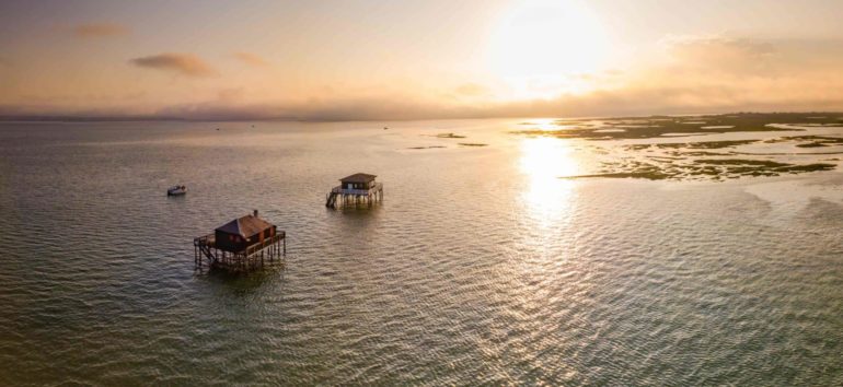 Cabanes tchanquées sur le Bassin d'Arcachon