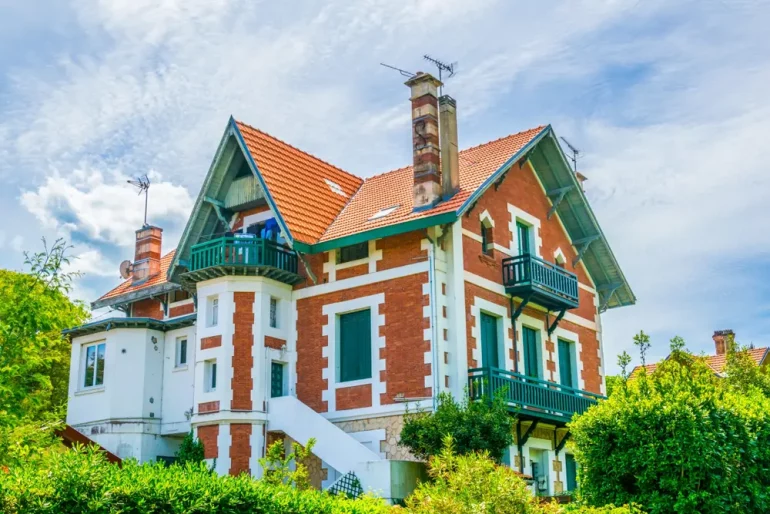 les maisons typiques de la ville d'hiver d'arcachon