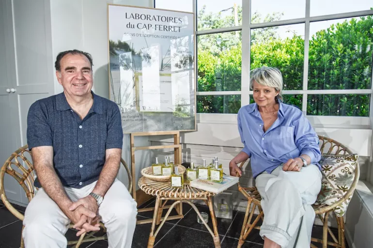 Cosmétique, Géraldine Coutelen, Laboratoires du Cap Ferret, Laurent Raffin, Villa Les Courlis